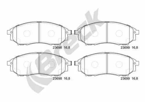 накладки BRECK 23698 00 701 00