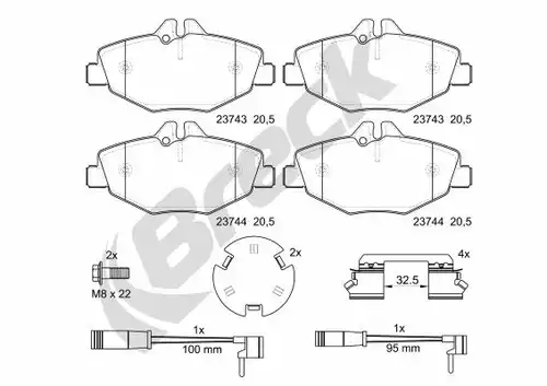 накладки BRECK 23743 00 701 10