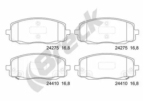 накладки BRECK 24275 00 702 10