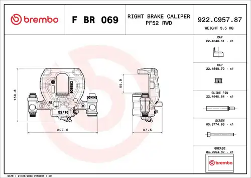  BREMBO F BR 069