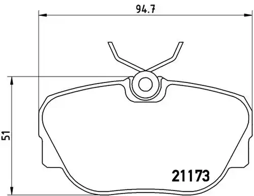 накладки BREMBO P 06 010