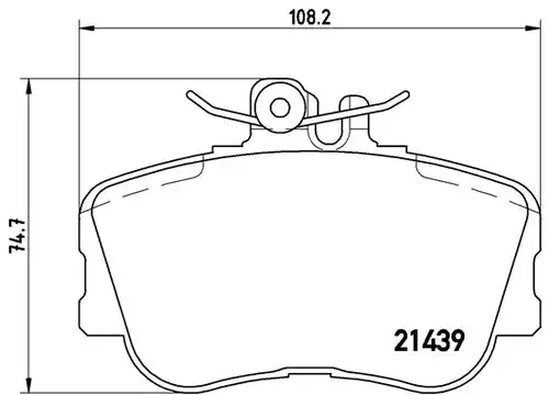 накладки BREMBO P 06 017