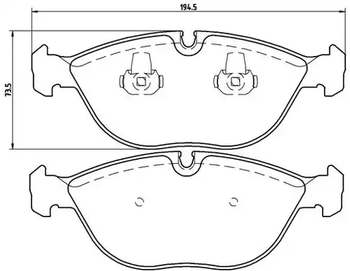 накладки BREMBO P 06 019