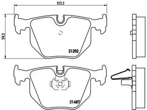 накладки BREMBO P 06 020