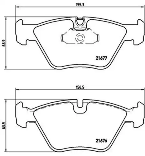 накладки BREMBO P 06 022