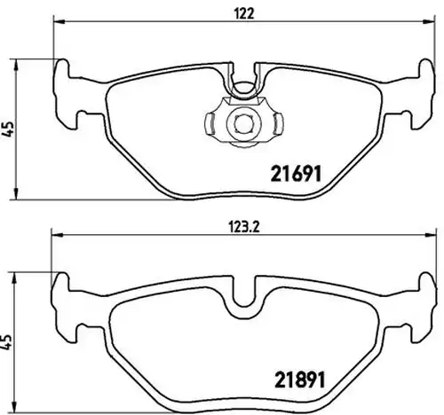 накладки BREMBO P 06 023