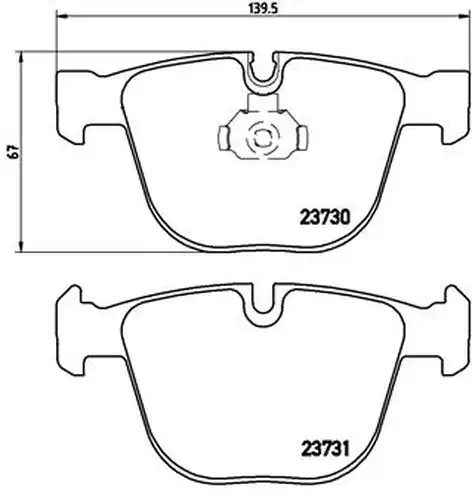 накладки BREMBO P 06 026