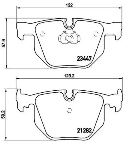 накладки BREMBO P 06 029