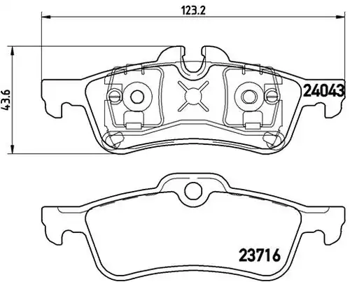 накладки BREMBO P 06 032