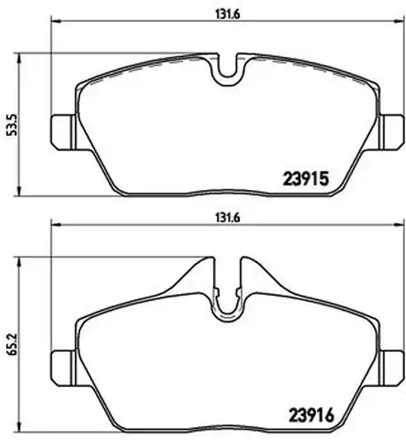 накладки BREMBO P 06 034