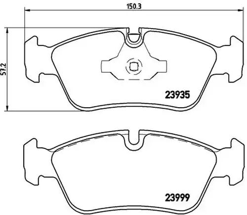 накладки BREMBO P 06 035