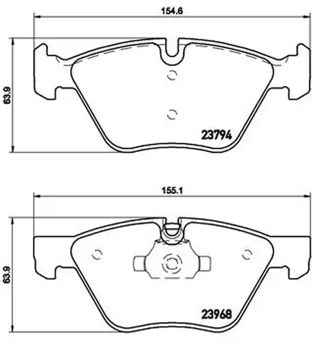 накладки BREMBO P 06 036