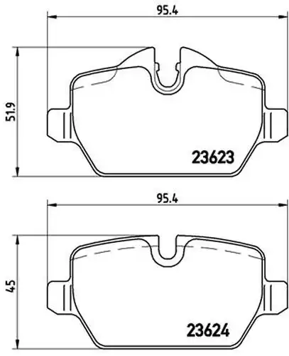 накладки BREMBO P 06 037