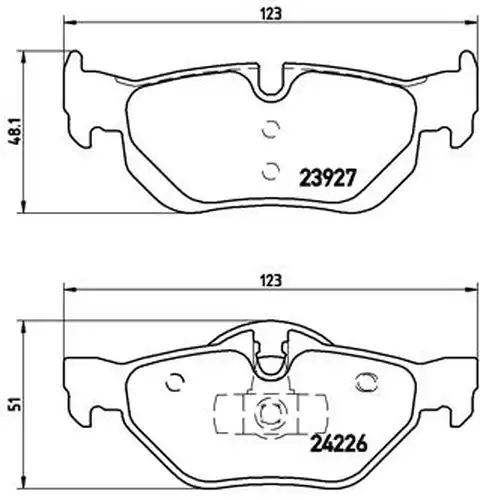 накладки BREMBO P 06 038