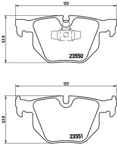 накладки BREMBO P 06 039