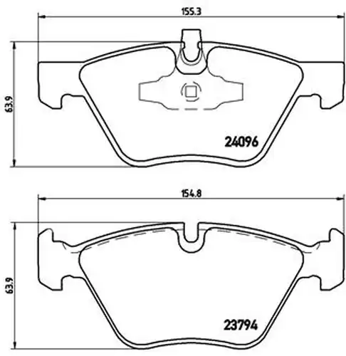 накладки BREMBO P 06 040