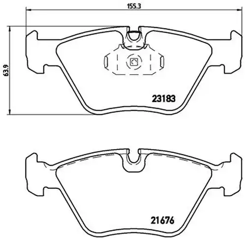 накладки BREMBO P 06 043