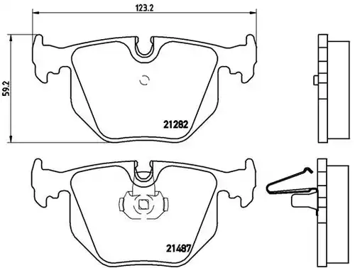 накладки BREMBO P 06 044