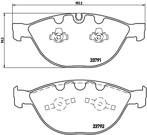 накладки BREMBO P 06 047