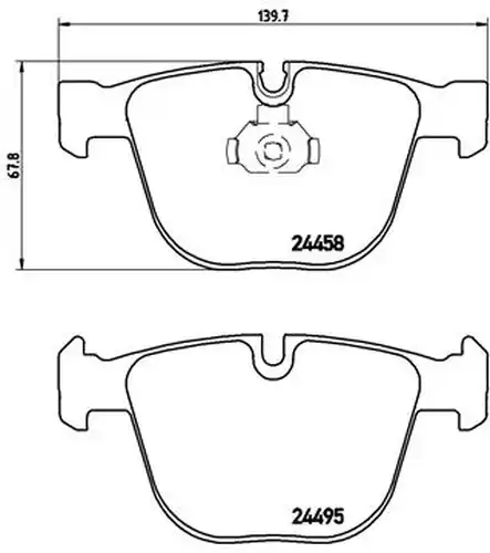 накладки BREMBO P 06 050