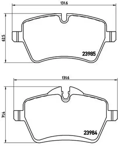 накладки BREMBO P 06 051