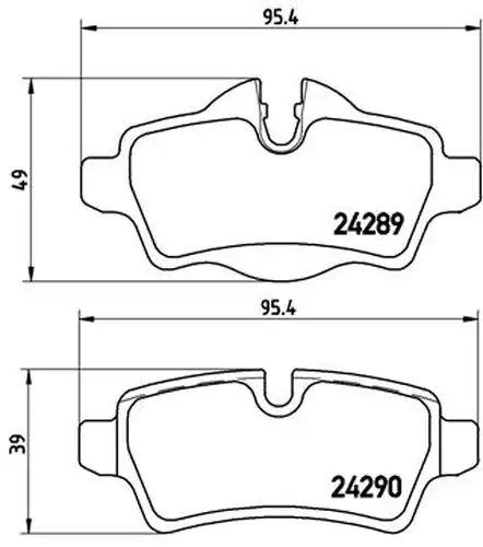 накладки BREMBO P 06 052