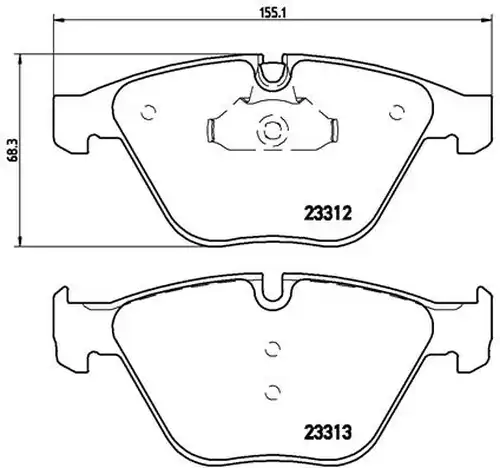 накладки BREMBO P 06 054