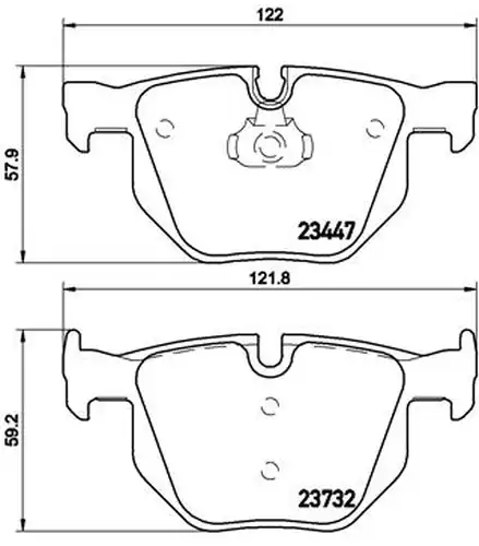 накладки BREMBO P 06 056