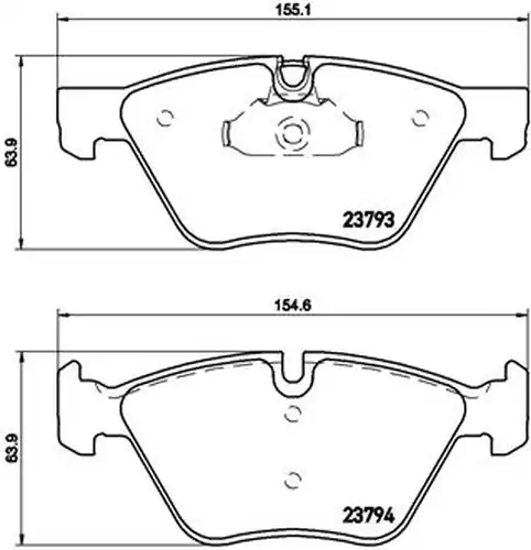 накладки BREMBO P 06 057