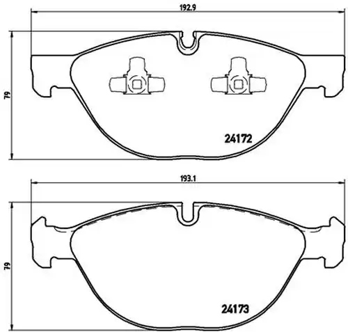 накладки BREMBO P 06 058