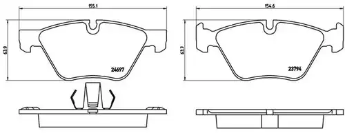 накладки BREMBO P 06 060