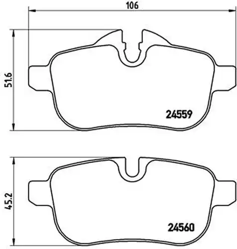 накладки BREMBO P 06 062