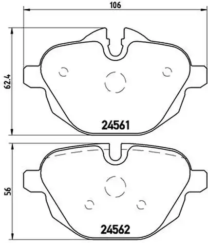 накладки BREMBO P 06 064