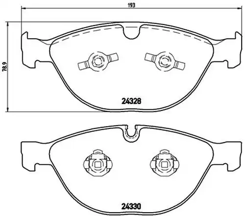 накладки BREMBO P 06 066