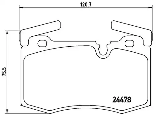 накладки BREMBO P 06 068