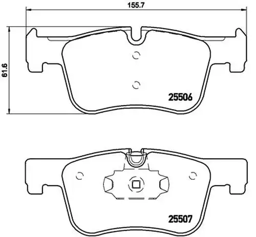 накладки BREMBO P 06 070