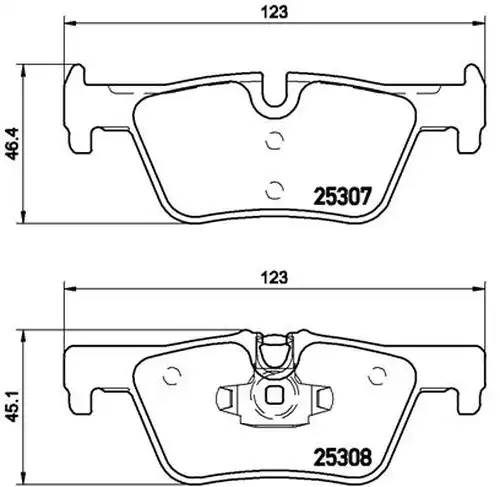 накладки BREMBO P 06 071