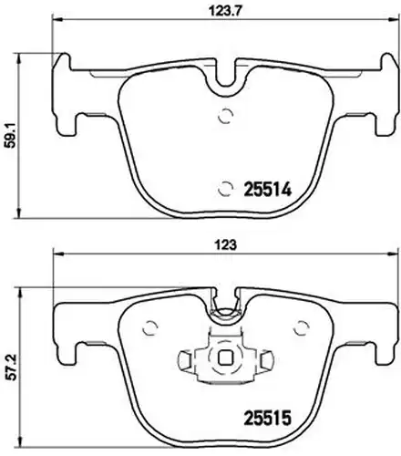 накладки BREMBO P 06 072