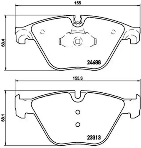 накладки BREMBO P 06 074