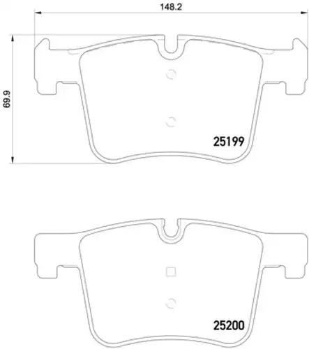 накладки BREMBO P 06 075