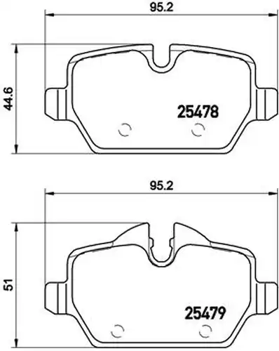 накладки BREMBO P 06 080