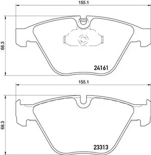 накладки BREMBO P 06 081