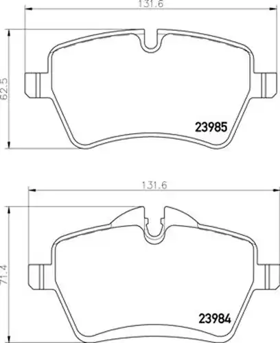 накладки BREMBO P 06 086