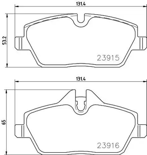 накладки BREMBO P 06 091