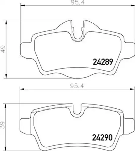 накладки BREMBO P 06 103