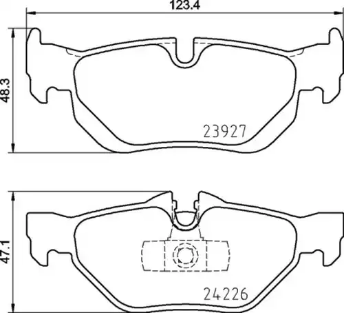 накладки BREMBO P 06 105