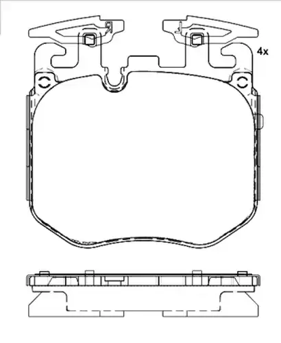 накладки BREMBO P 06 106