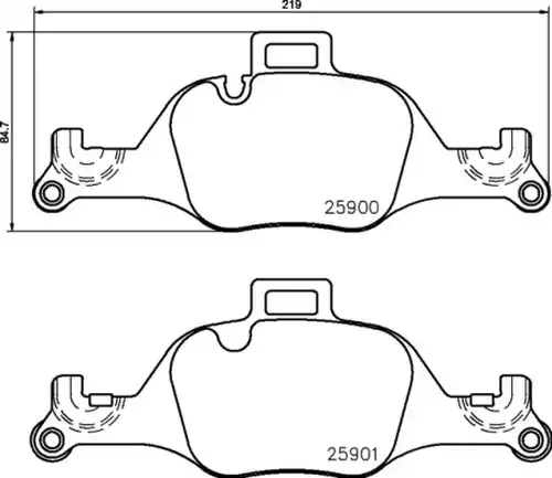 накладки BREMBO P 06 107