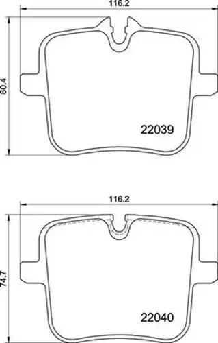 накладки BREMBO P 06 109