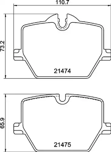 накладки BREMBO P 06 116